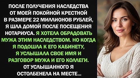 Я получила от крестной крупное наследство. Но когда я услышала разговор мужа с его коллегой я...