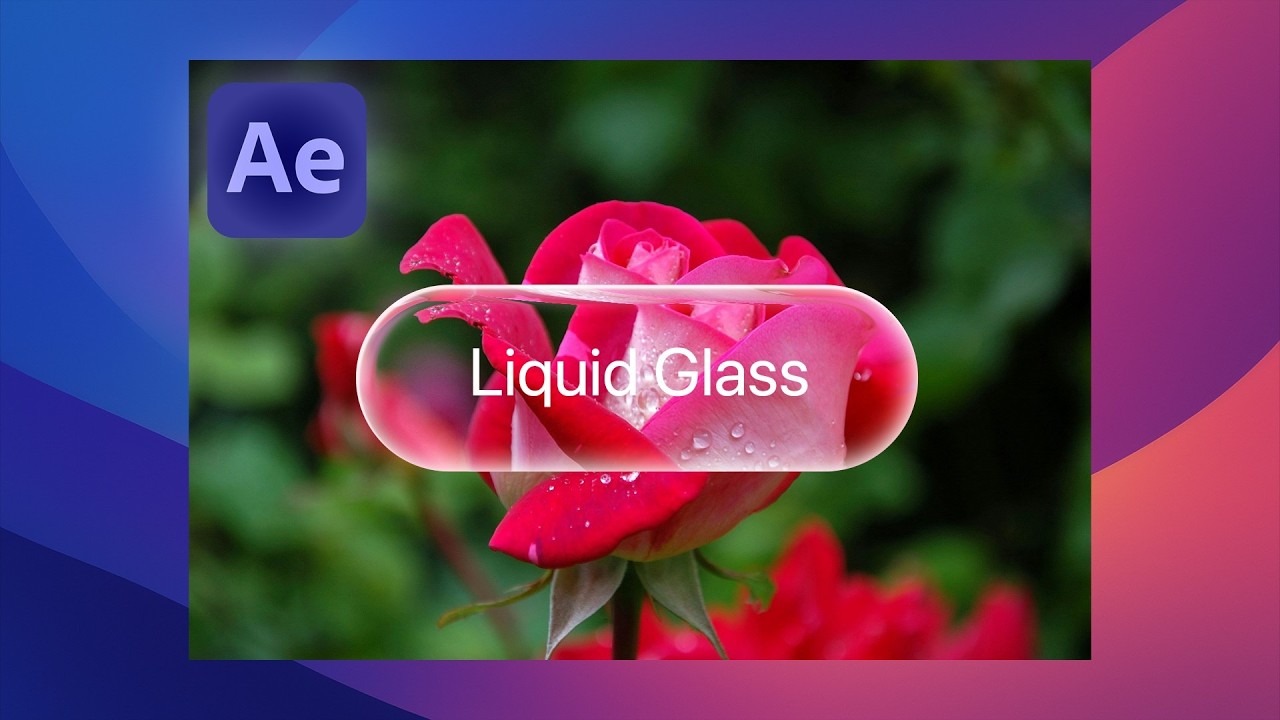 How to Create Apple's Liquid Glass Effect in After Effects - YouTube