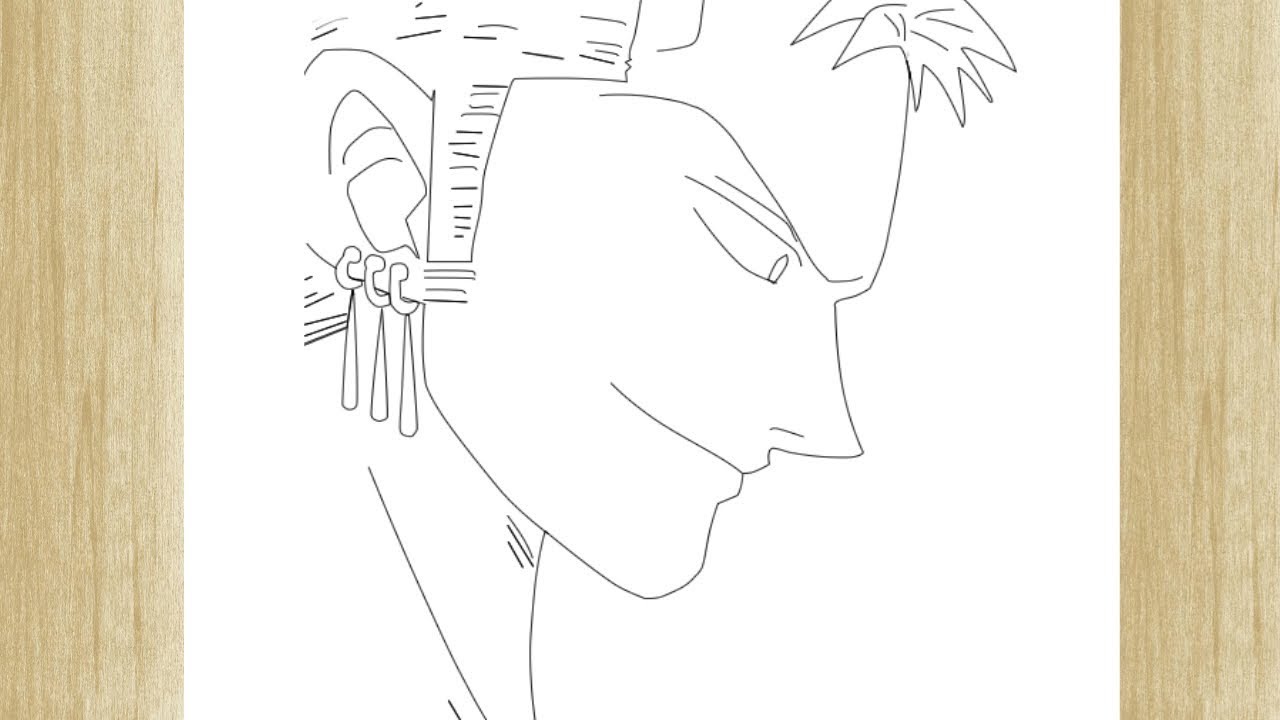 Como desenhar Zoro de One Piece - Fácil e Rápido