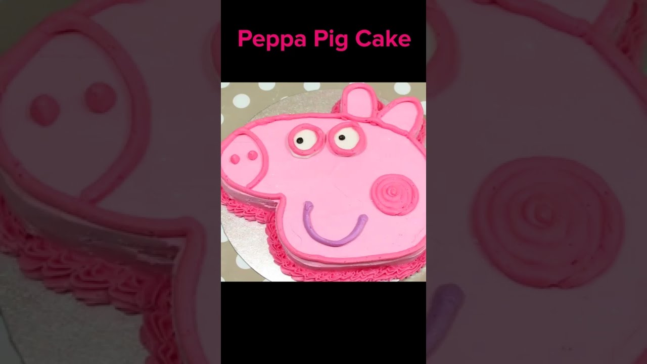 DIY Cake Decoration Ideas  Peppa Pig Cake  #shorts #peppapig #hooplarecipes