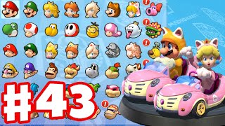 Mario Kart 8 Deluxe Switch Part 43 - Mario and Peach Cat Costume in Egg Cup and Mushroom Cup