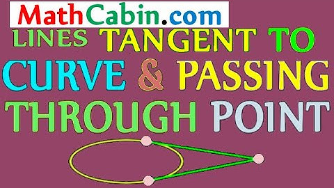 📉 Implicit Differentiation: Lines Tangent to Curve Passing Point problem ! ! ! ! !