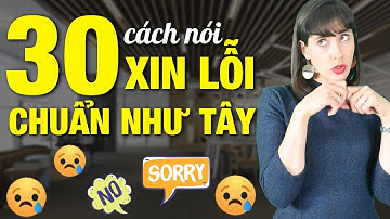 30 CÁCH NÓI XIN LỖI CHUẨN NHƯ TÂY - Khóa học tiếng anh giao tiếp cho người đi làm