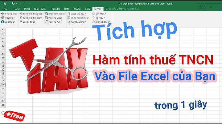 Hướng dẫn cài đặt tncn trong file excel năm 2024