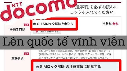Cách lên quốc tế IPHON nhà mạng DOCOMO || Làm tại nhà và miễn phí
