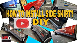 HOW TO INSTALL A SIDE SKIRT ? (DIY)on a Toyota Wigo hatchback car