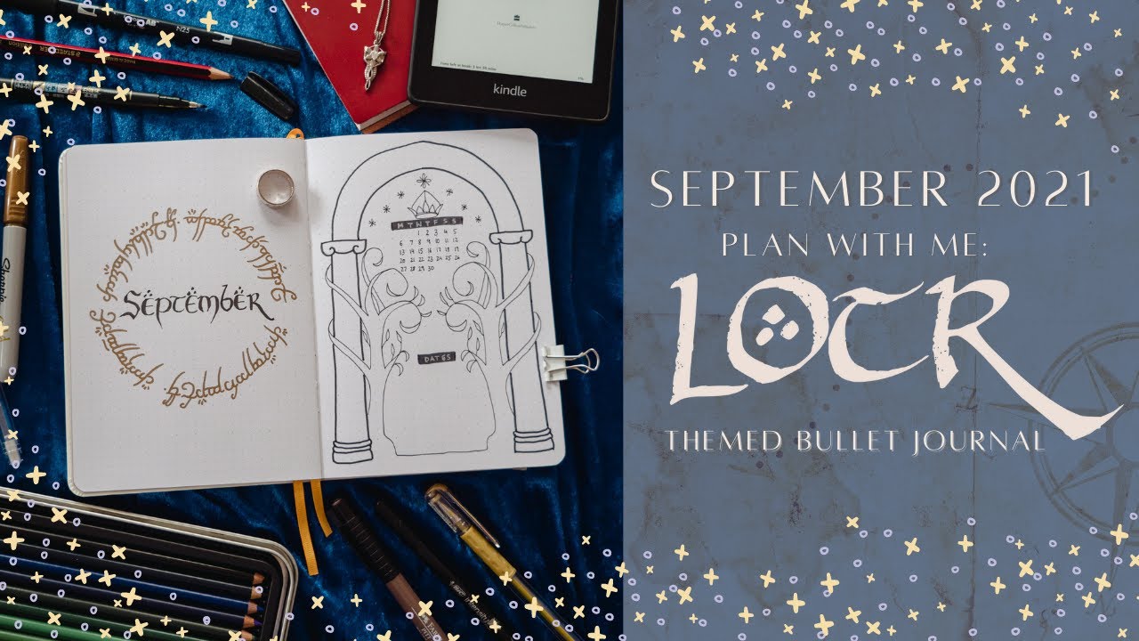 September 2021 LOTR Bullet Journal - One Ring to Rule Them All — Erin Smith  - Bullet Journal & Stationery