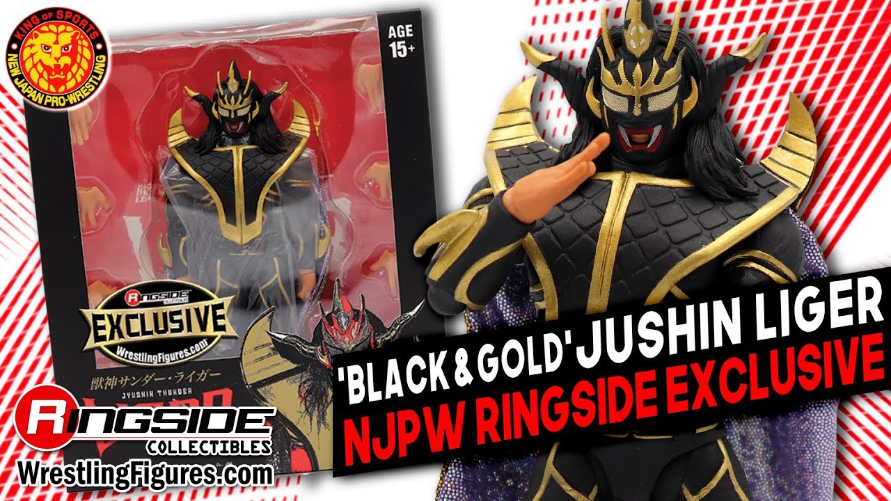 NJPW Storm Collectables Jyushin /"Thunder/" Liger Black Ringside Exclusive Figure