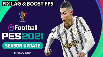 🎮 PES 2021 RUNNING SLOW?... TRY THIS LAG PRO FIX!