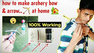 how to make arrow 🏹 and bow at home || how to make archery bow and arrow at home 🏡 || #shorts #kit screenshot 3