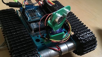 Arduino autonomous car with ultrasonic sensor (HC-SR04)