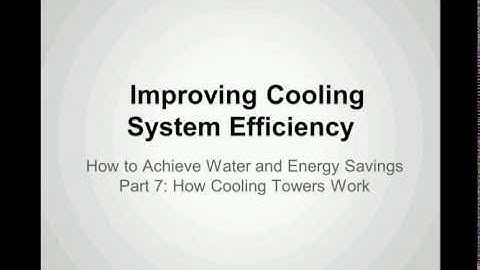 How do cooling towers work?