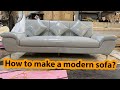 How to make a modern sofa with 3 seats ?