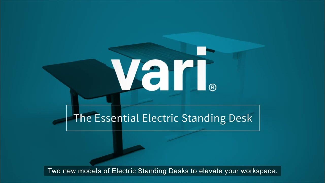 Essential Electric Standing Desk 48x24 Vari (Formerly VariDesk) YouTube