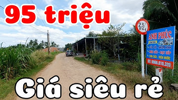 Giá rẻ đây 11 lô giá 95 triệu đường ô tô lên được thổ cư ở Thạnh Bình Tây Ninh cách đường nhựa 600m