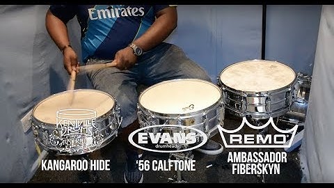 Comparing Vintage style Drum Heads on Kwesi