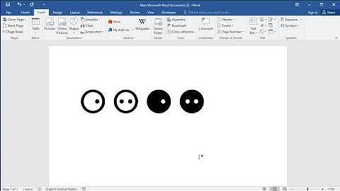 How to type circle with dots in Word