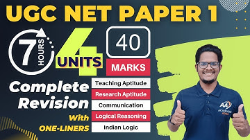 UGC NET Paper 1 | 7 Hours of Comprehensive Revision | Achievers Adda | Vodnala Shivalingam