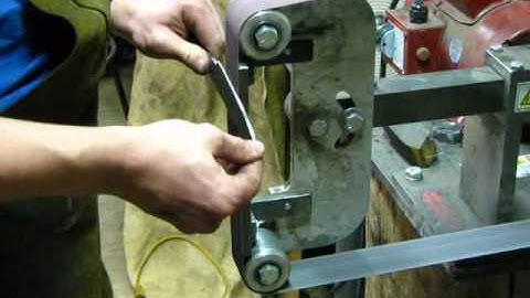 Pattern Welding Tutorial -  Part 10 - Grinding the Flats