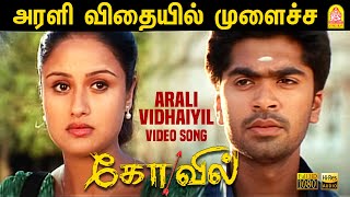 Video thumbnail of "Arali Vidhaiyil - அரளி விதையில் - HD Video Song | Kovil | Simbu | Sonia Agarwal | Harris Jayaraj"