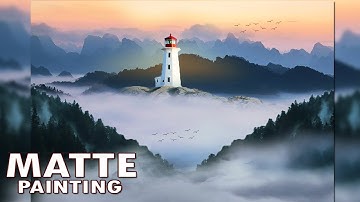 Photoshop Tutorial : #Matte Painting processing - Easy Matte Painting tutorial photoshop
