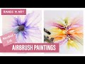 HOW TO USE AN AIRBRUSH to create beautiful alcohol ink flowers - 2 easy techniques [65]