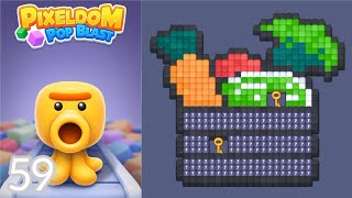 PIXELDOM POP BLAST – Level 59: Color Kingdom Clash #pixeldompopblast #pixeldompopblastgame  screenshot 3