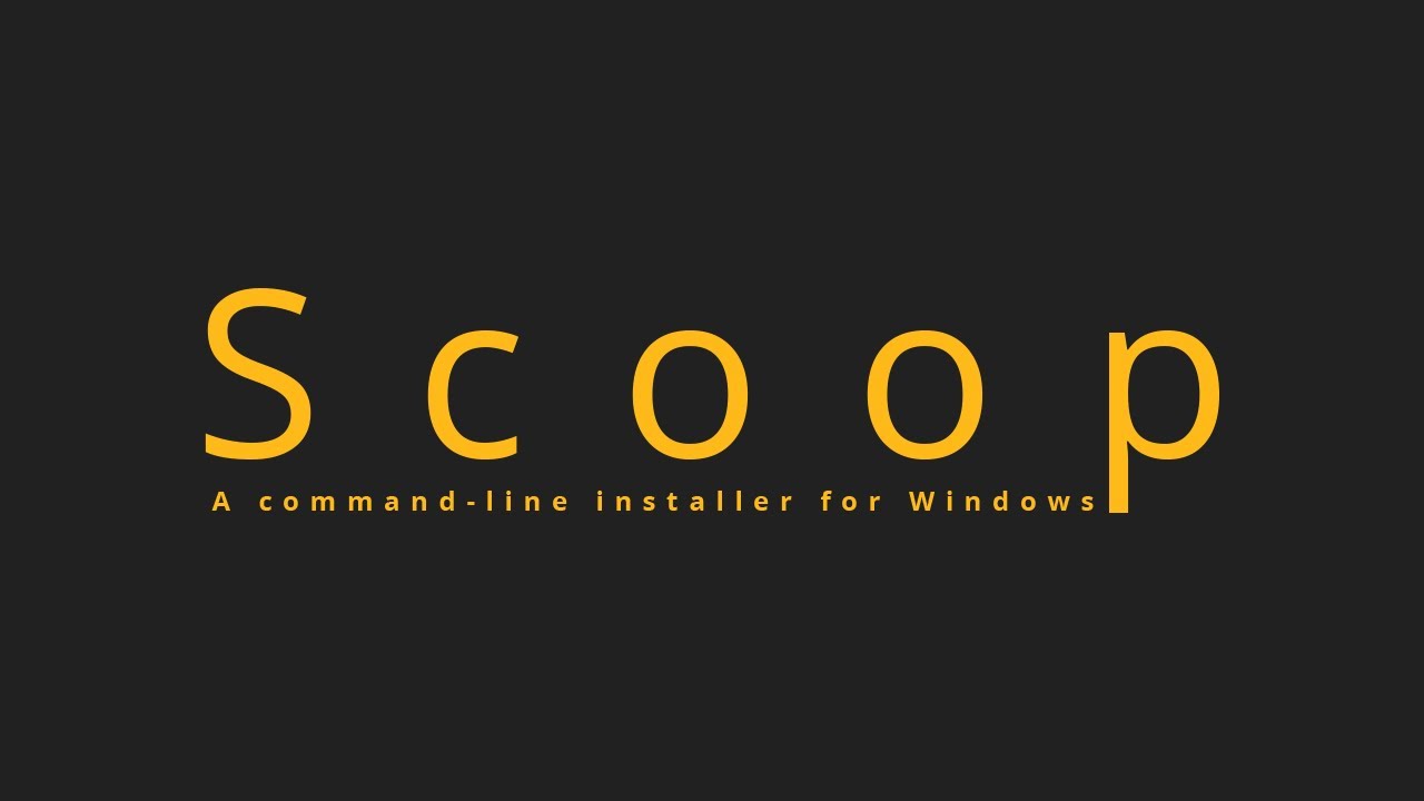 Windows - Package Manager : Scoop Installation Custom Directory - YouTube