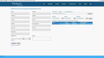 Attendance Regularization