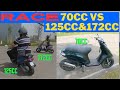 Fast race 70cc polini tph vs 125cc tph und 172cc malossi tph  supermoto musik clip incsirkenny1