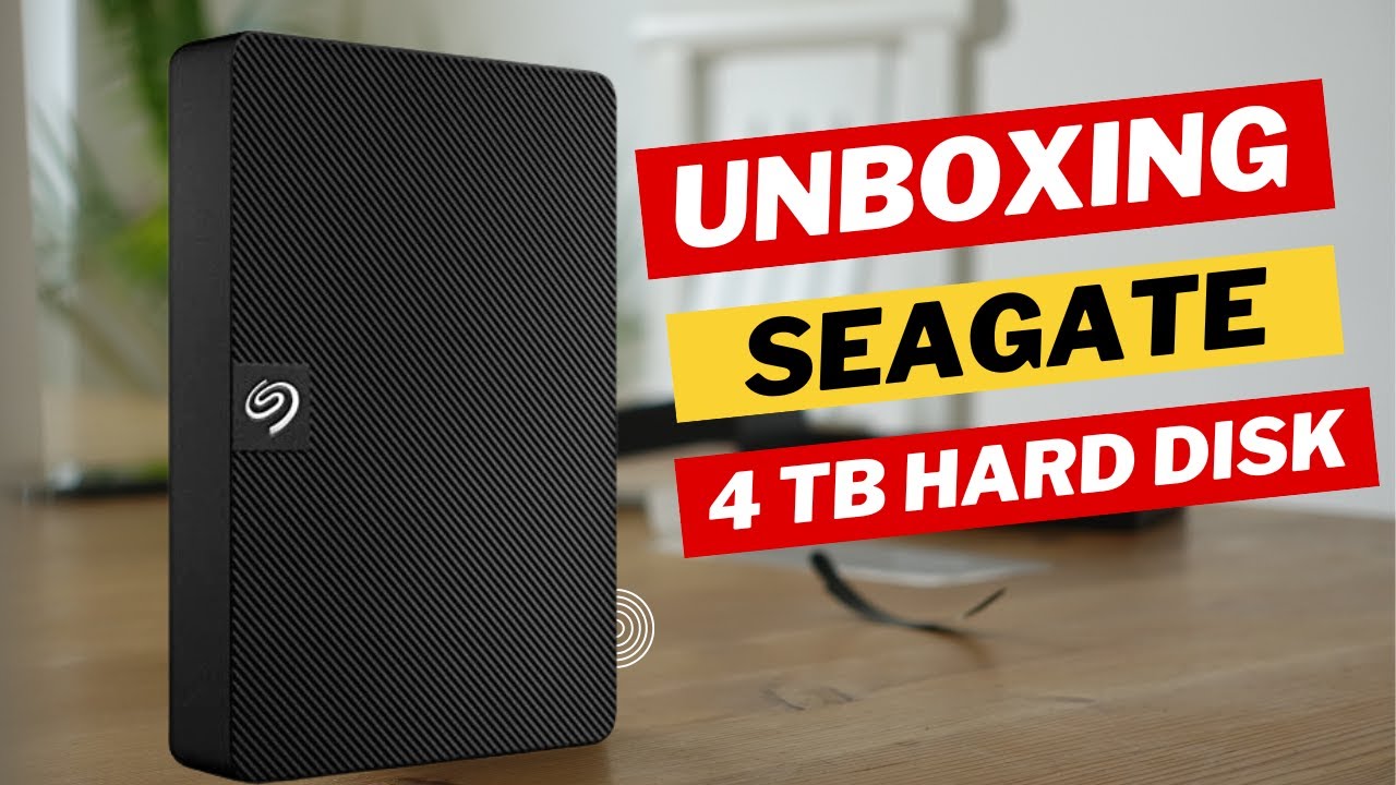 Seagate Expansion 4 TB External HDD Unboxing & Review - YouTube