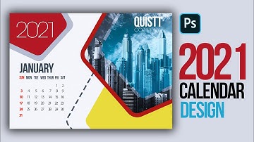 How to Create Professional Calendar TEMPLATE Photoshop 2021 | Calendar 2021 design in photoshop