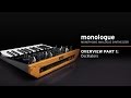 Korg monologue Video Overview Part 1: Oscillators [with CC]