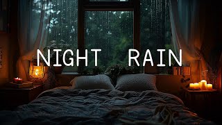 ⛈️SOOTHING RAIN SOUND at the forest make you sleep well | Goodbye insomnia with Rain