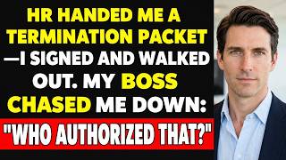 HR Handed Me a Termination Packet and an IP Waiver—I Signed One and Walked Out. In the Parking Lo...