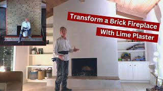 Plastering over brick fireplaces with Lime plaster
