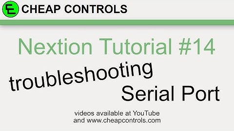 #81 Nextion Display - Connection Troubleshooting Basics - no nextion.h library tutorial