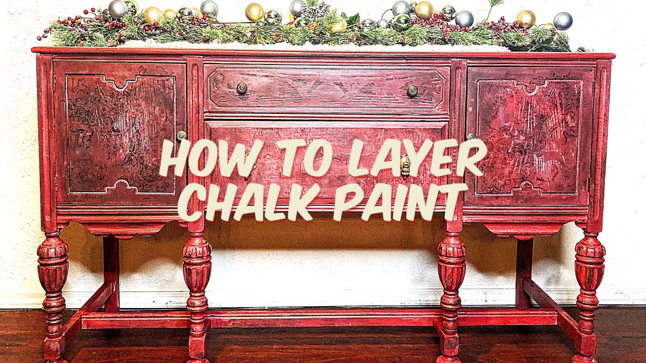 How to layer chalk Paint YouTube