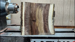 The Beauty  Inside This Black Walnut Wood Turning