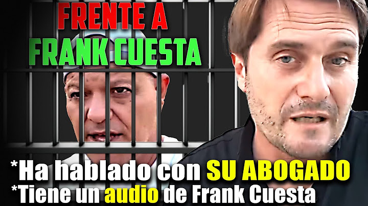 🔴URGENTE! ÉSTAS SON LAS PALABRAS de FRANK CUESTA DESDE LA CELDA ¡HAY UN AUDIO!