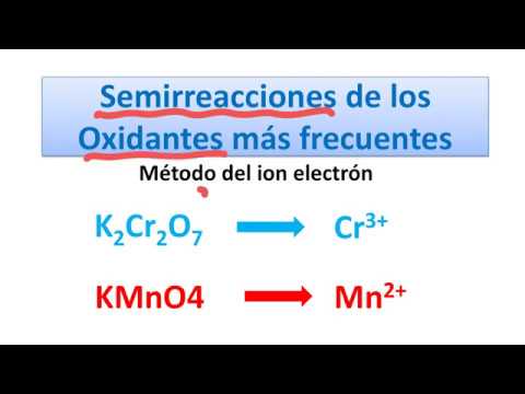 Agente oxidante y agente reductor