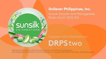 Sunsilk Smooth and Manageable Radio Ad 2H 2022 30s