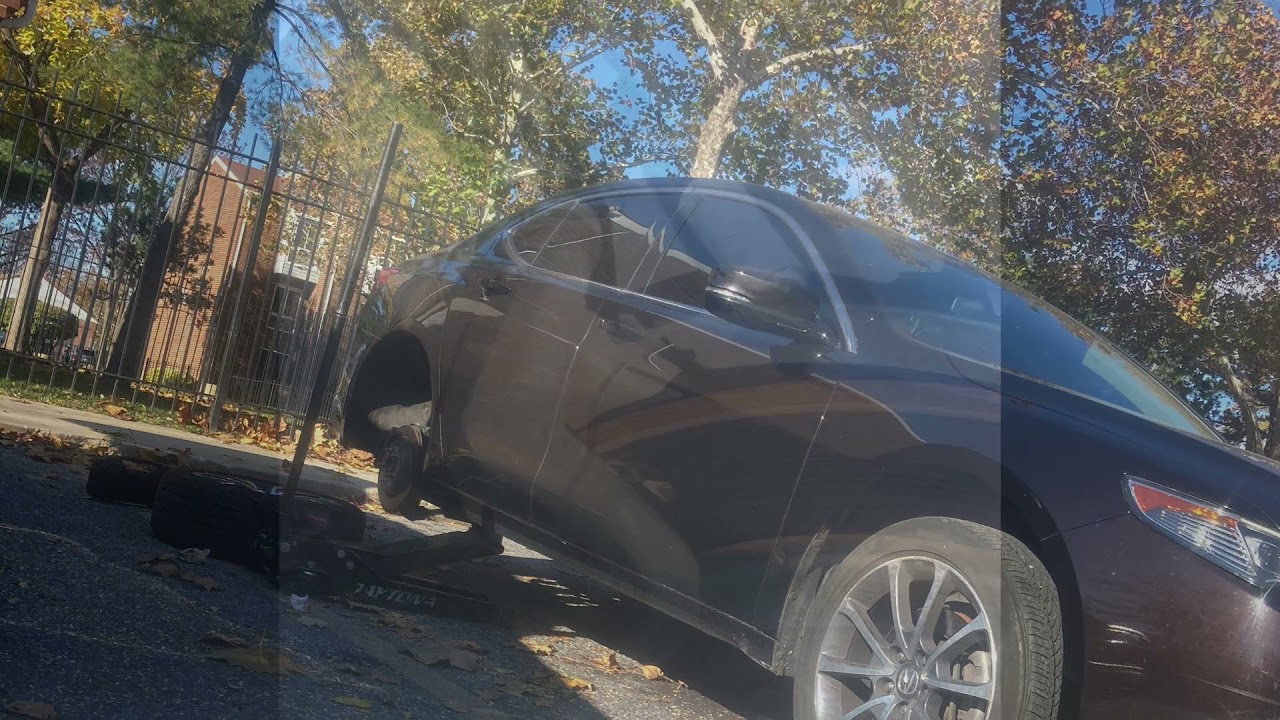 20142019 Acura tlx rear pad installation (with electronic parking