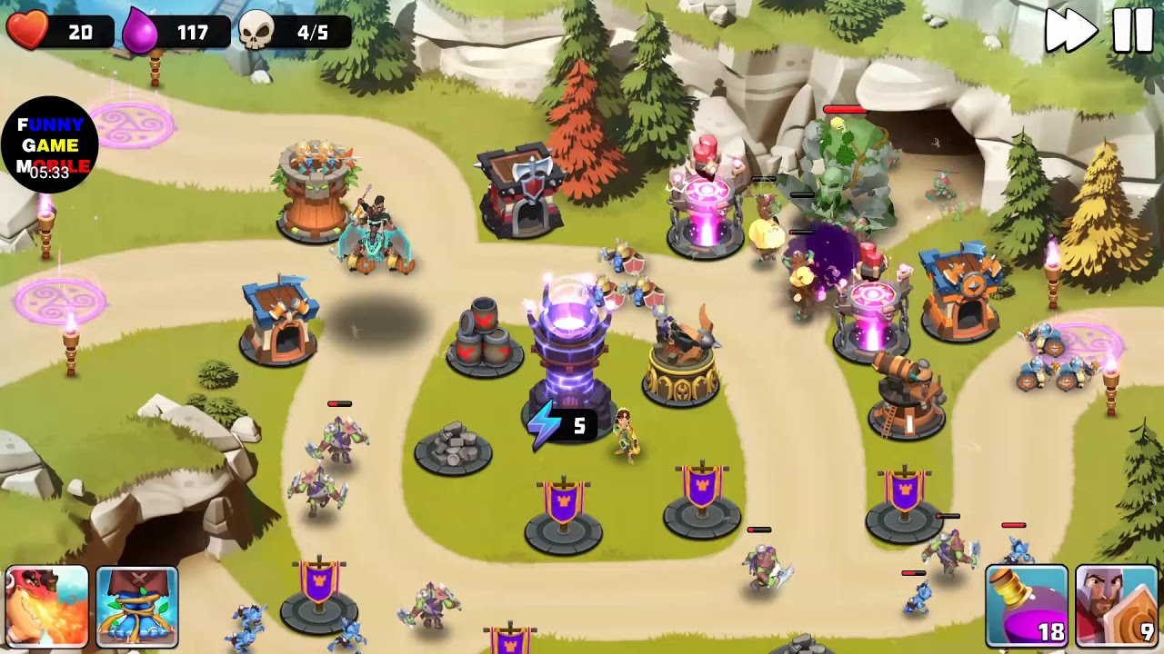 FGMobile - Castle Creeps TD: Chapter 46 - Level 182 - Correct A Mistake ( Without Sentinel )