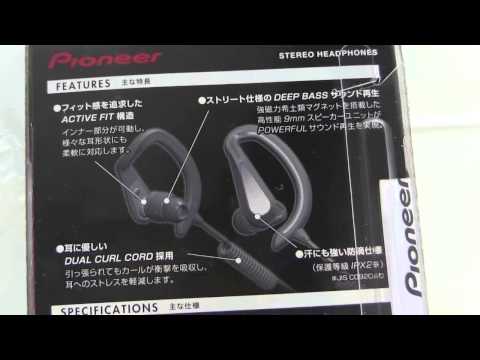 ▼Pioneer Earphone X-SPORTS SE-E721-K Black Japan