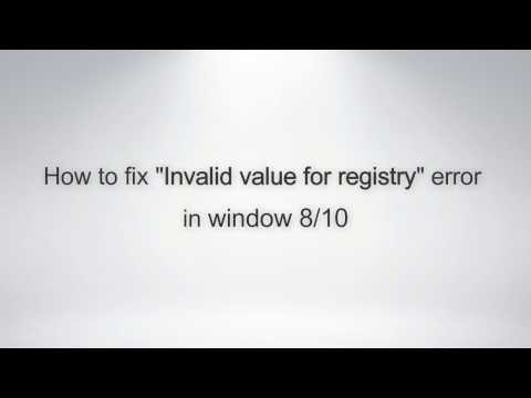 fix registry value error