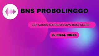 Dj Rizal Cek Sound Dj Paijo Slow Bass Gleerr bass Nation Probolinggo