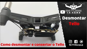 Desmontando todo o Tello e trocando o motor.