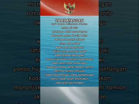 Video Pambatangan Lagu Banjar Kalimantan Selatan