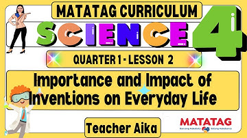 MATATAG Science 4 Grade 4 Quarter 1 Lesson 2 Importance  and  Impact  of Inventions on Everyday Life